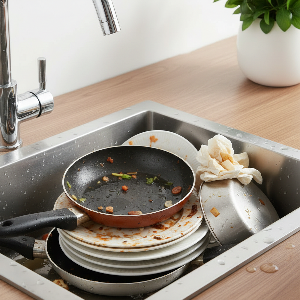 Before - Dirty Dishes