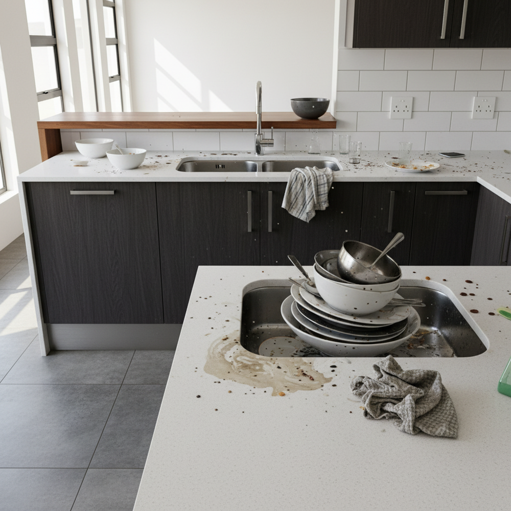 Before - Dirty Kitchen