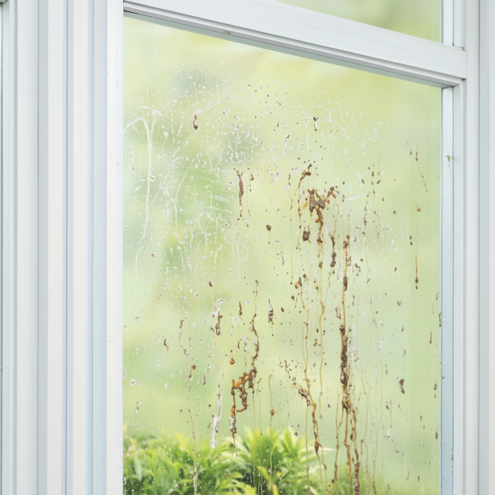 Before - Very Dirty Window